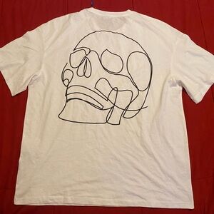 Y2K Grunge style Jack & Jones Edgy Skull 💀 Graphic Men's Tee